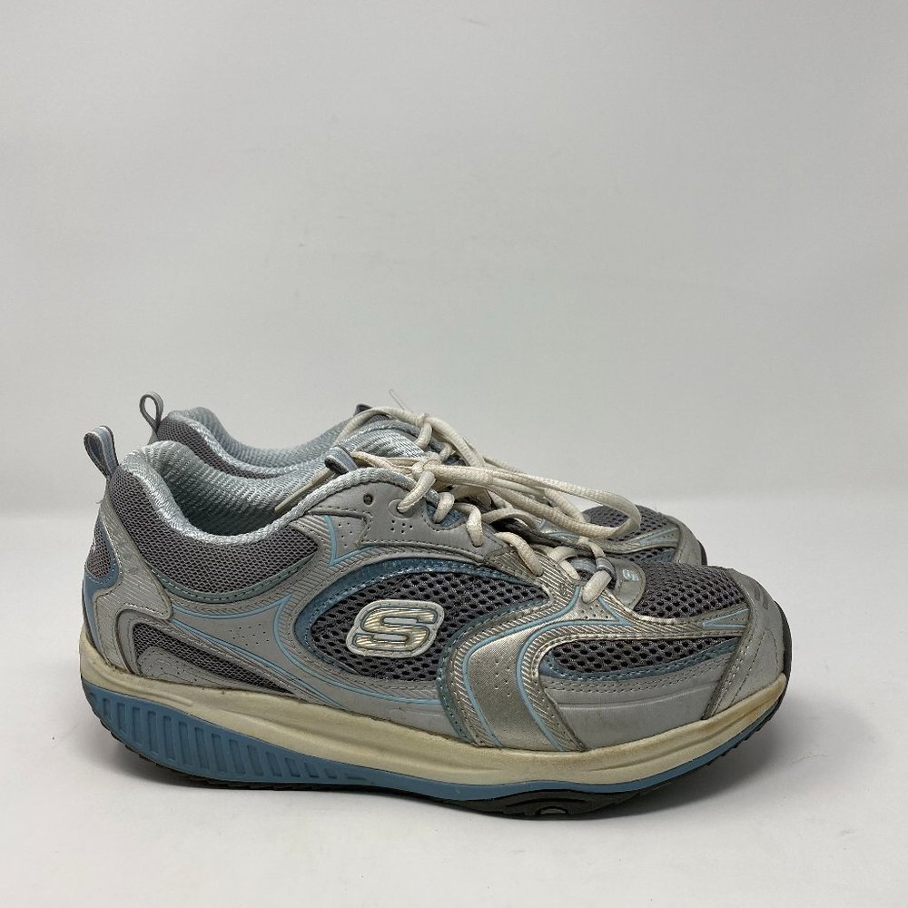 Vintage Y2k Skechers Shape Ups Silver Shimmer Toning Sneaker Shoes Women’s 9 - Picture 7 of 12